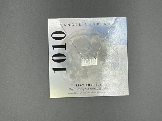 Lotus Jewelry Studio Silver Angel Number 1010 16” Necklace