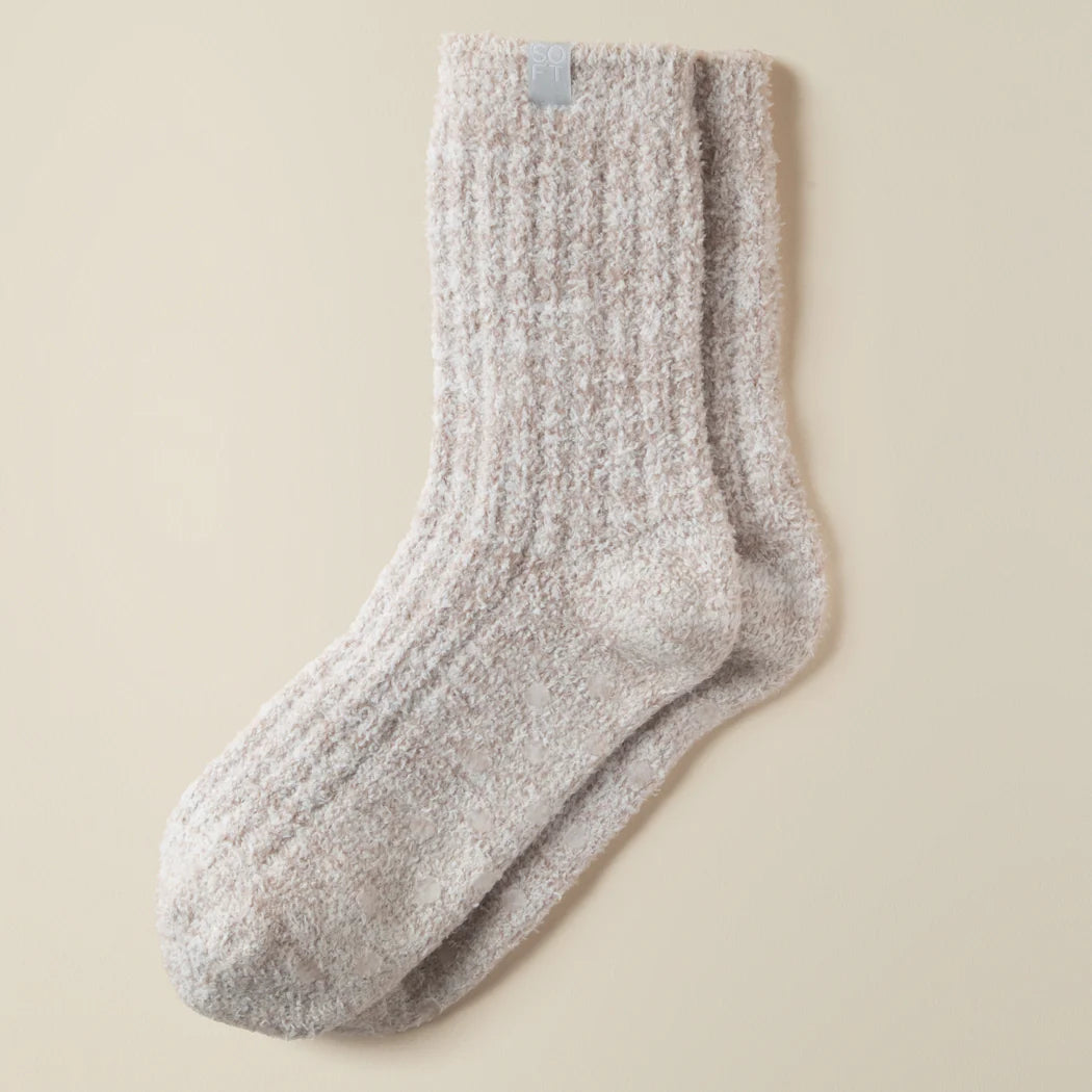 Softies Marshmallow Crew sock Heather Coco