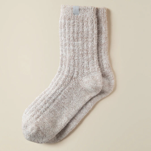Softies Marshmallow Crew sock Heather Coco