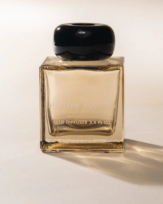 Poured New York Mellow Pomelo 3.4 Fl Oz Reed Diffuser-Bamboo/Osmanthus with Lotus/Pomelo