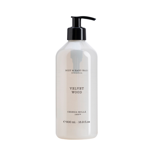 Cereria Molla Body & Hand Wash Velvet Wood 16.9 Fl Oz