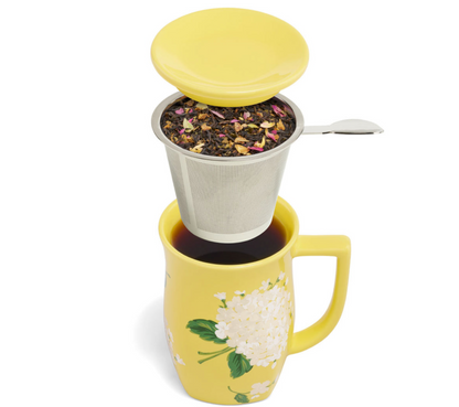 Tea Forte Hydrangea Steeping Cup with Infuser