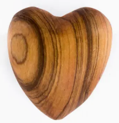 Olive wood heart MEDIUM