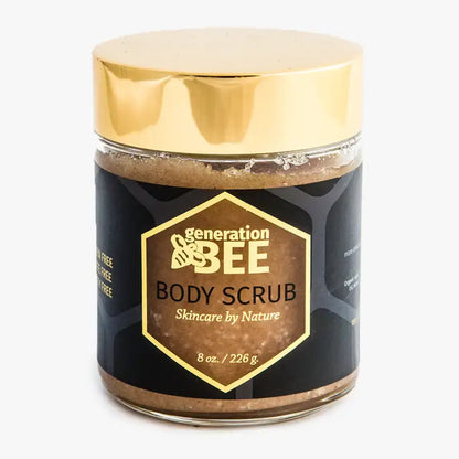 Generation Bee All-Natural Sugar & Salt Body Scrub - 8 oz Glass Jar