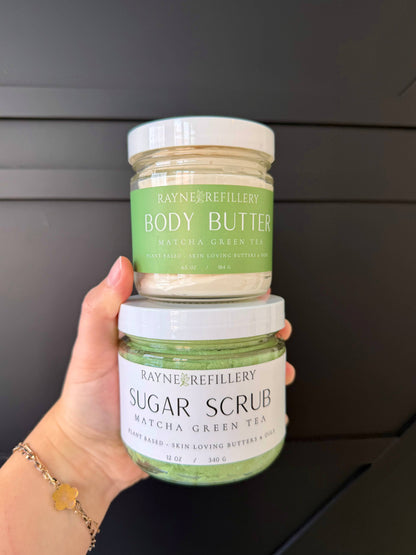 Rayne Refillery Matcha Green Tea - Whipped Sugar Scrub