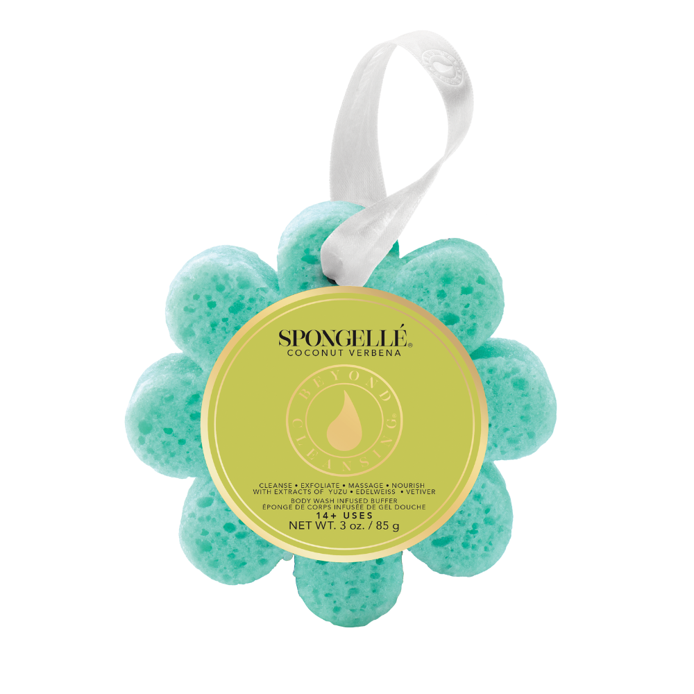 Coconut Verbena Wild Flower | Soap Sponge |Green Soap Buffer