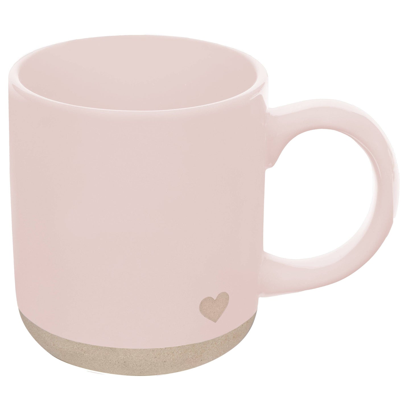 *NEW* Heart Pink Stoneware Coffee Mug - Valentine's Day Gift