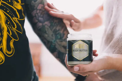 Generation Bee All-Natural Beeswax Body Butter - 8 oz Glass Jar