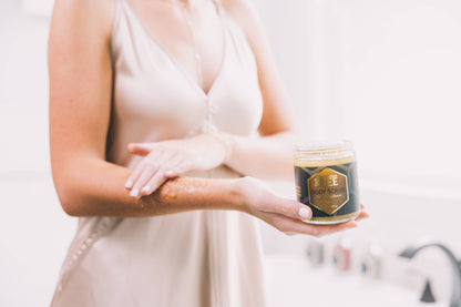 Generation Bee All-Natural Sugar & Salt Body Scrub - 8 oz Glass Jar