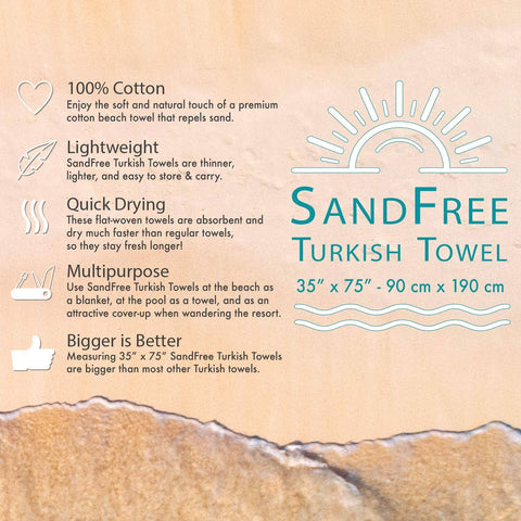 Sand Free Turkish Beach Towel