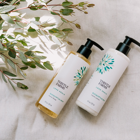 Eucalyptus Mint Moisturizing Hand Soap and Lotion Set