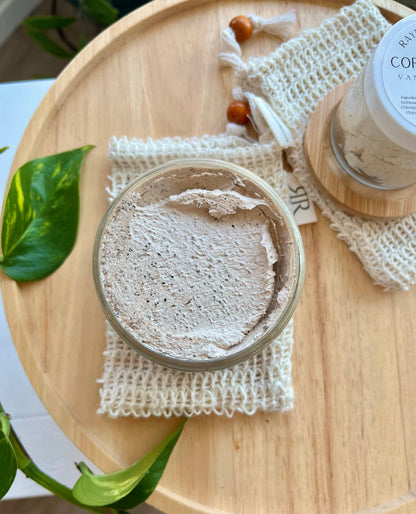 Rayne Refillery Velvet Vanilla Coffee Scrub - Whipped Exfoliating Body Scrub with Caffeine: Regular