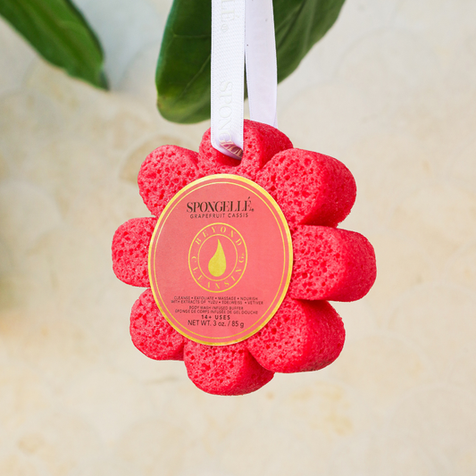 Spongelle Grapefruit Cassis Wild Flower | Citrus Scented | Soap Buffer