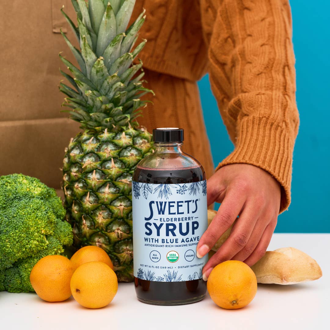 Sweet’s Elderberry Syrup with Blue Agave  (SHELF STABLE) - 8 oz