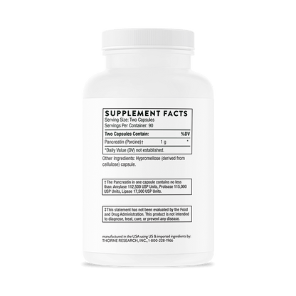Thorne® Pancreatic Enzymes (formerly Dipan-9)